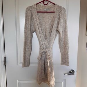 Abercrombie & Fitch Beige Long Sleeve Dress